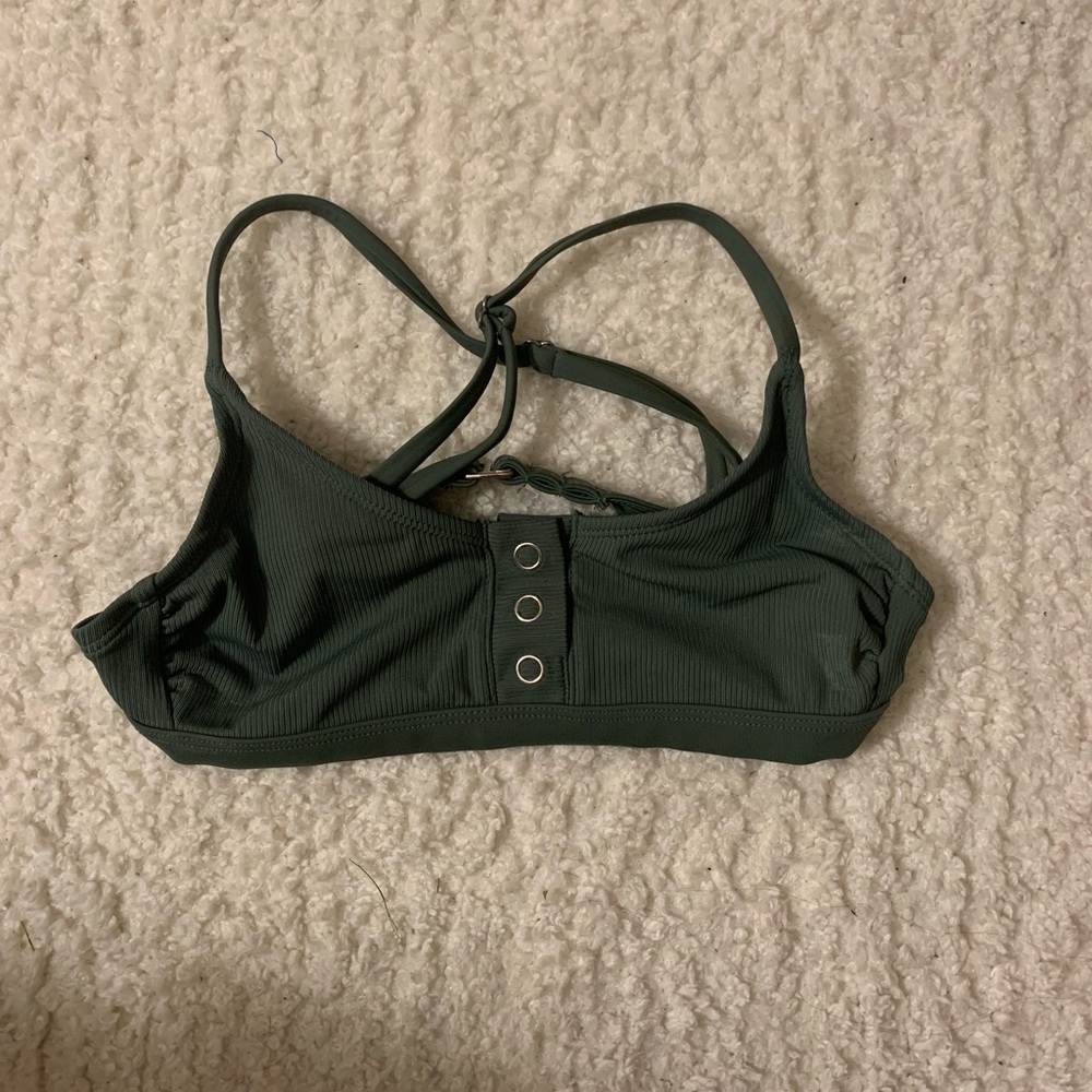 green Target bikini top